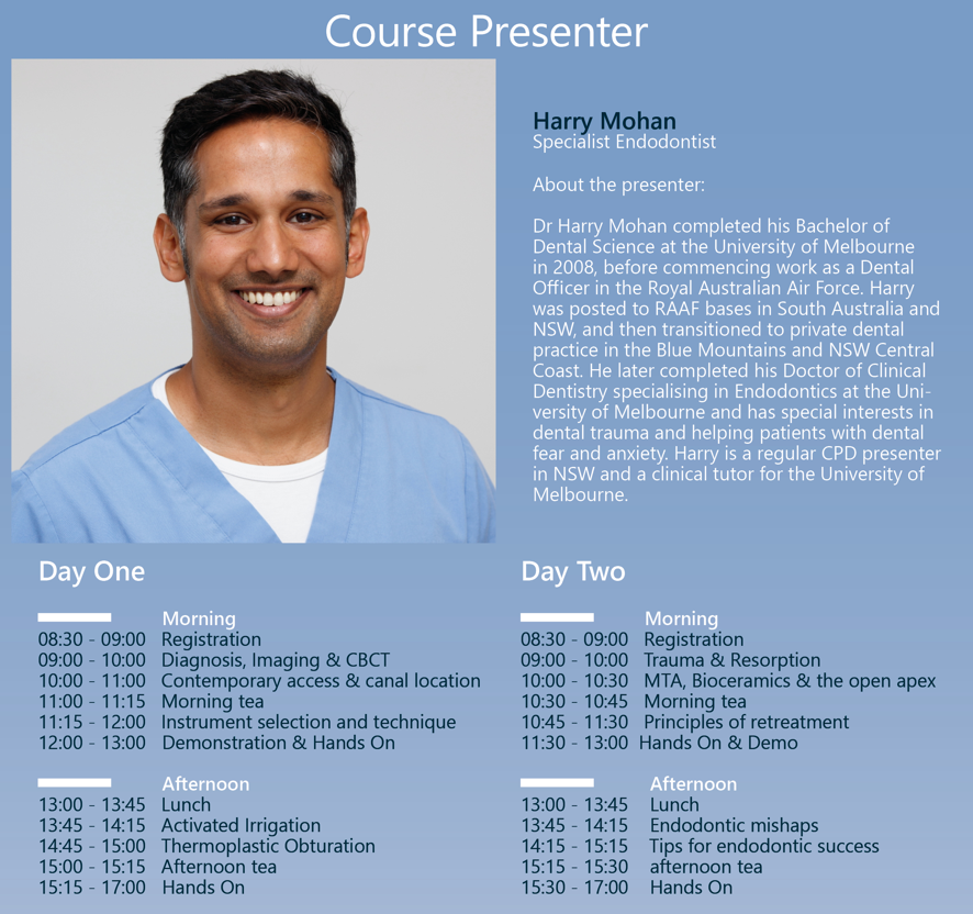 Mastering Endodontics with Dr Harry Mohan 2023