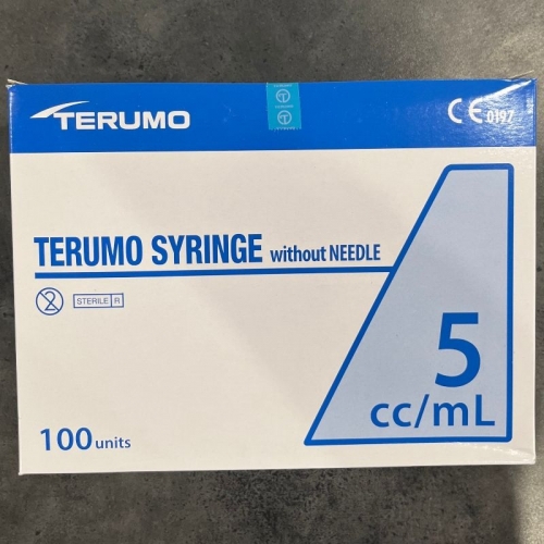 Terumo Syringe Hypodermic 5ml Luer lock (Box - 100)
