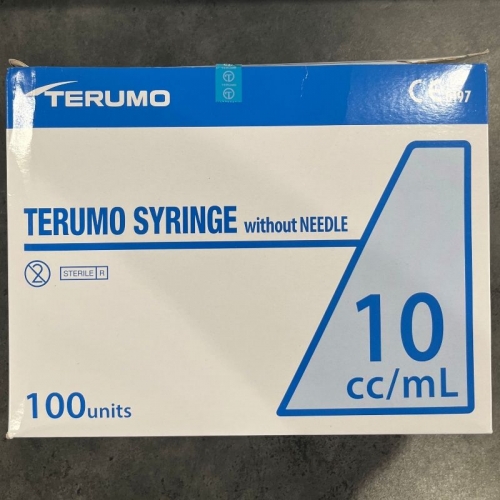 Terumo Syringe Hypodermic 10ml Luer lock (Box - 100)